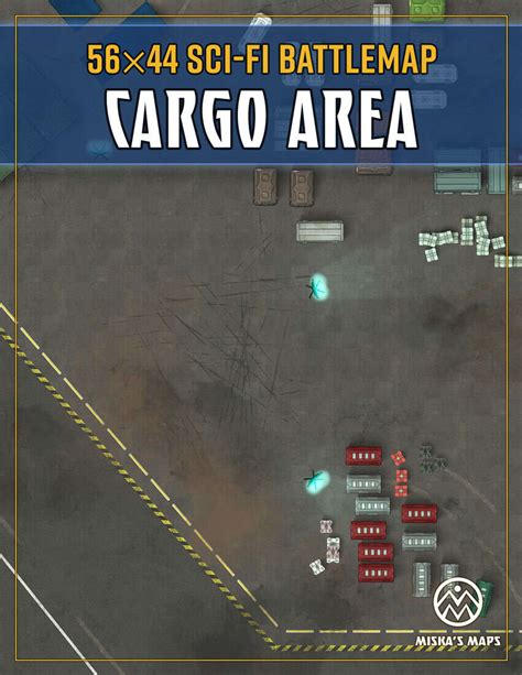 Cargo Area Sci Fi Battlemap Miska S Maps Miska S Sci Fi Maps