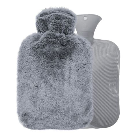 PVC Material 2000ml Winter Hot Water Bottle Explosion Proof Water Injection Plush Warmer Hand