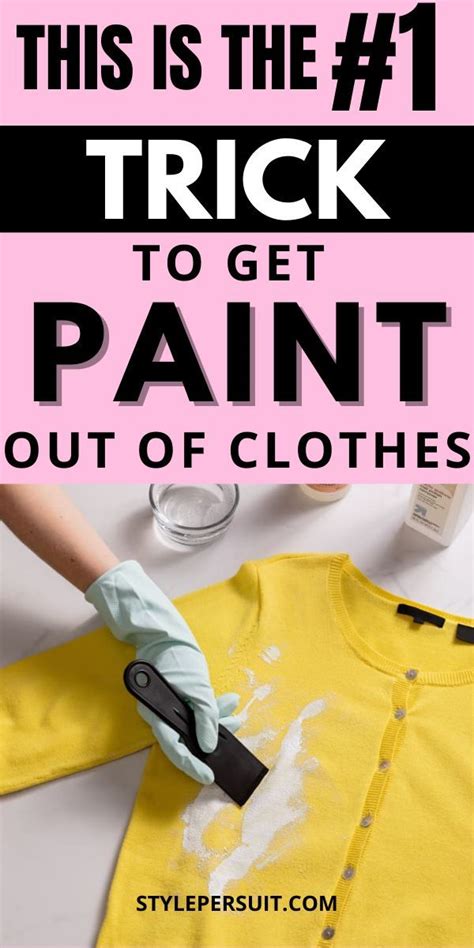 How To Get Paint Out Of Clothes Remove Paint From Clothes Paint