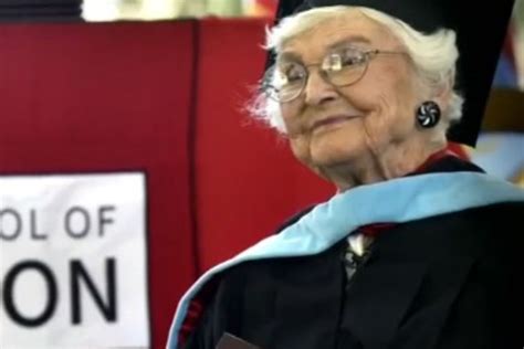 105 Year Old Woman Completes Masters Degree That Began Eighty Years