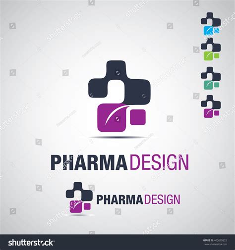 Pharmaceutical Logo Design 2 Stock Vector (Royalty Free) 402679222 ...