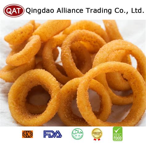 Frozen Whole Cut Rings Pre Fried Onion Rings For Exporting China