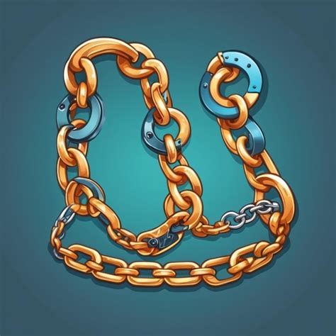 Premium Vector | Chains and shackles vector background