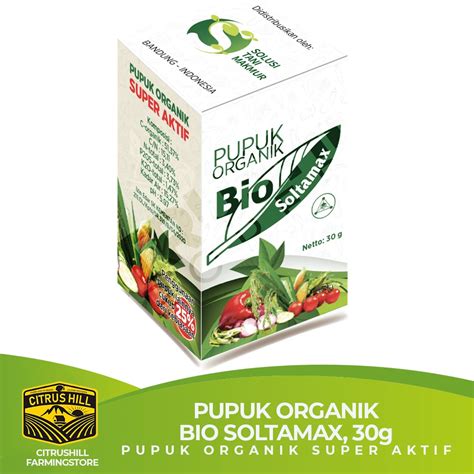 Jual Pupuk Organik Bio Farming Bio Soltamax 30gr Shopee Indonesia