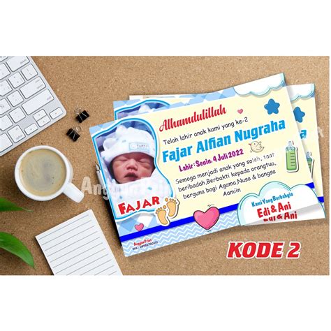 Jual Undangan Besekan Tedak Siten Tedhak Siten Undangan Aqiqah