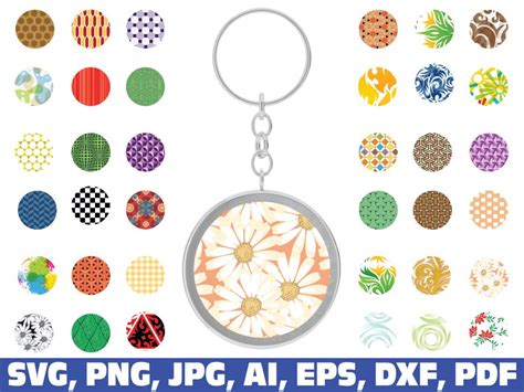 Keychain Svg Bundle Keychain Pattern SVG Key Ring Pattern Etsy Australia