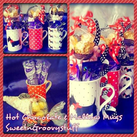 Hot Chocolate Mallow And Chocolate Mug Gift 3 X Cadburys Hot Chocolate 3 X Ferrero Rocher