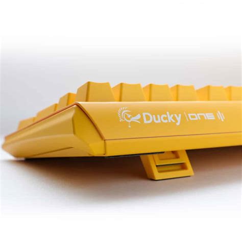 Ducky One Yellow TKL Hot Swap RGB Double Shot PBT Mechanical Keyboard MX Cherry Red Switch