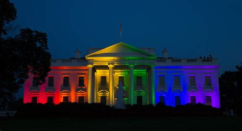 White House set aglow with rainbow pride - POLITICO