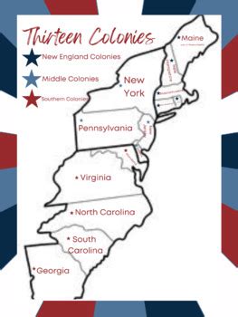 13 Colonies Regions Poster by Allie Welch | TPT