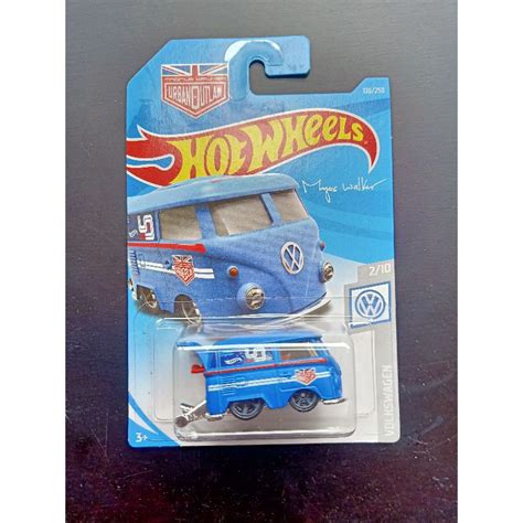 Jual HOT WHEELS REGULER VW VOLK WAGON COOL KOMBI BIRU Shopee Indonesia
