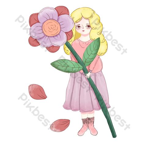 Jolie Fille Blonde Dessin Animé