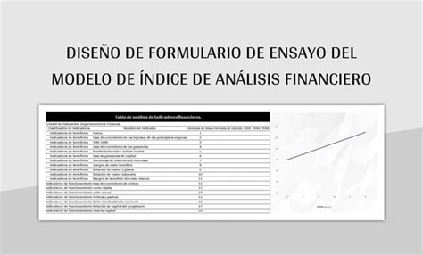 Plantilla De Excel Diseño De Formulario De Ensayo Del Modelo De Índice