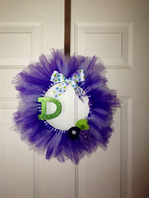 Tulle Wreath I Made For My Classroom Door Wreaths Tulle Wreath