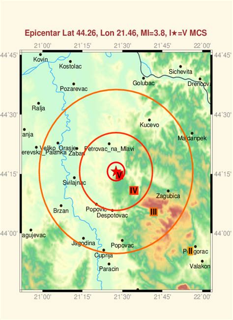 Novi Zemljotres Kod Petrovca Na Mlavi Treslo Sa Rihtera