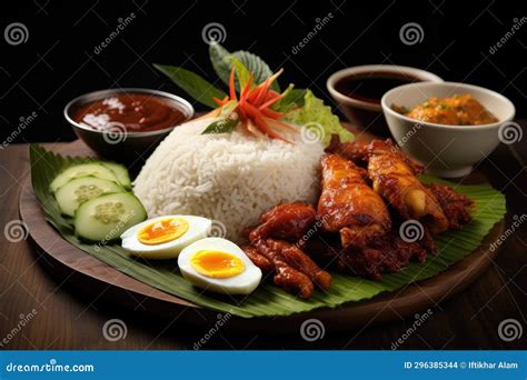 Malaysian Chicken Rice Cuisine Popular In Malaysia And Singapore And Originated From Hainan