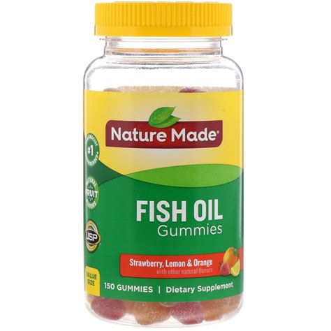 Nature Made Adult Gummies Fish Oil Gummies Assorted Flavors Ea