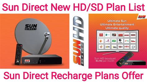 Sun Direct Recharge Plans Sun Direct Packages List Sun Direct