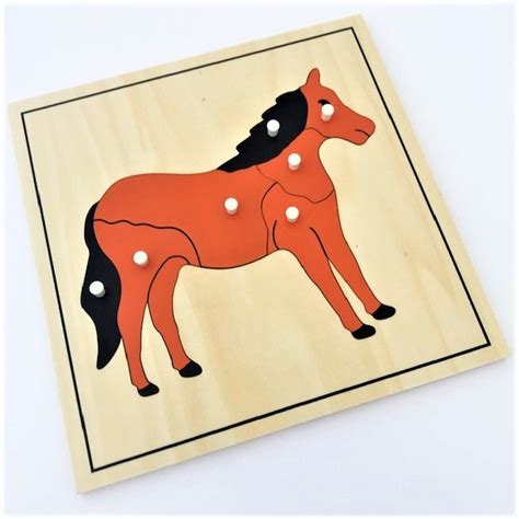 The Horse Puzzle - Childrens House Montessori Materials - develops the ...