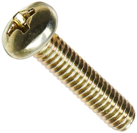 4 40 X 1 Fillister Head Machine Screws Yellow Zinc Plated Quantity Of