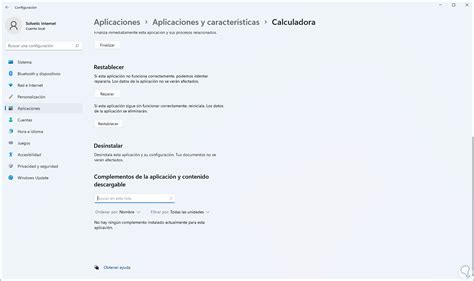 Reinstalar Calculadora Windows 11 PowerShell o Configuración Solvetic