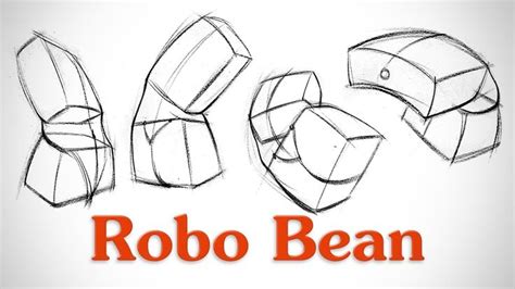 How To Draw Structure In The Body Robo Bean Figure Drawing Human