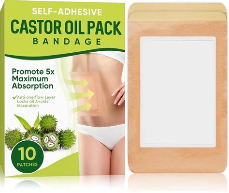 Amazon Castor Oil Pack Wrap Highly Absorbent Self Adhesive Castor