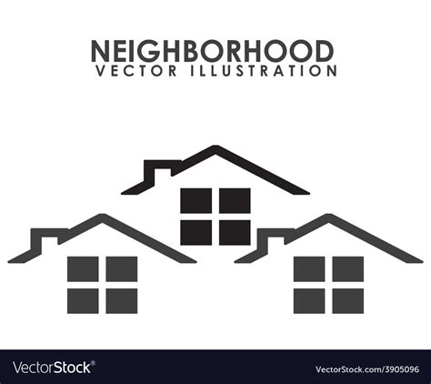 Neighborhood Royalty Free Vector Image - VectorStock