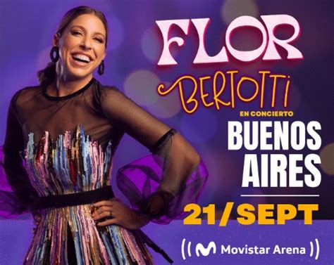 Florencia Bertotti En El Movistar Arena Precios Link Oficial Y Hora