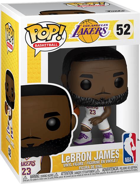 Funko Pop! Basketball 52: Los Angeles Lakers - LeBron James Vinyl ...