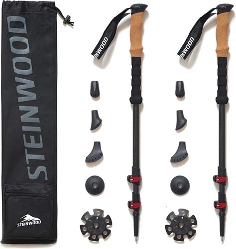 Steinwood Premium Carbon Kijki Trekkingowe Karbon Kijki