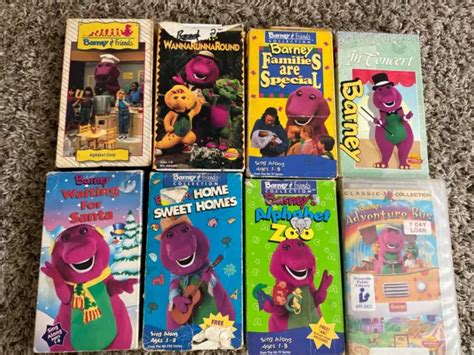 Barney Vhs Bundle Barney In Concert Vhs 2000 Classic Collection More 4126 Picclick Ca