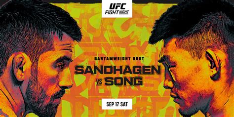 UFC Vegas 60 Sandhagen Vs Song Karta Walk Godziny Transmisji MMAROCKS