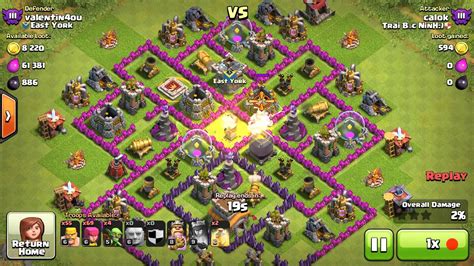 Clash Of Clans Th8 Troll Base Win Youtube