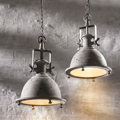 Industrie Lampe Vintage Lampe Pendelleuchte Antik Post Lighting Deck