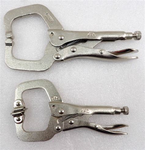 Lot Of 2 Mac Tools Locking C Clamp Mlp6cc 6 And Mlp4ccsp 4 Ebay