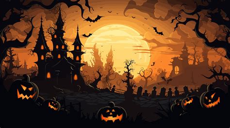 Halloween Night Desktop Wallpaper Moonlit Haunting for Computers ...