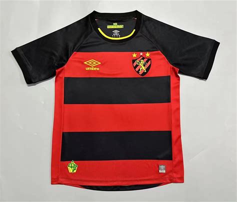 2023 24 Sport Recife Home Red Black Thailand Soccer Jersey 908