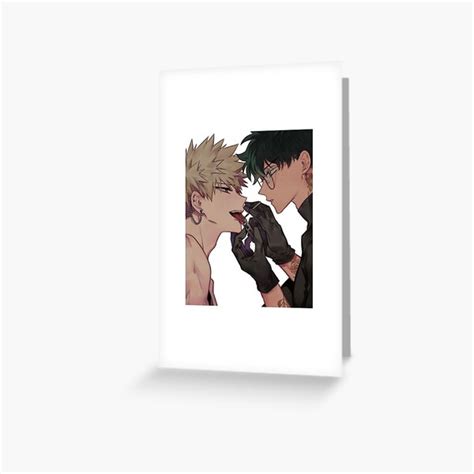 Hot Bakudeku My Hero Academia Greeting Card By ValentinaGraphs Redbubble