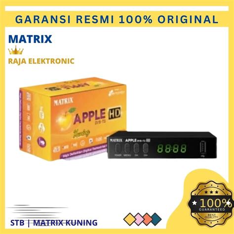 Jual Set Top Box Matrix Apple Kuning Dvb T Stb Tv Digital Receiver