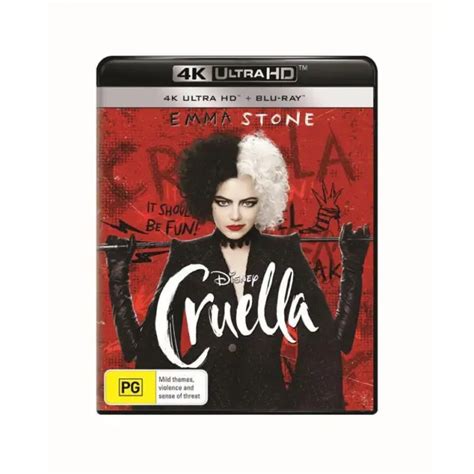 DISNEY S CRUELLA 4K Ultra HD Blu Ray Emma Stone Emma Thompson