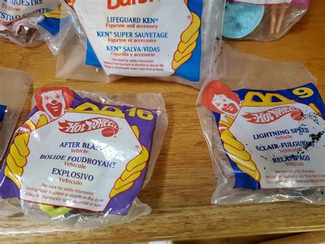 Mcdonalds Happy Meal Barbie And Hot Wheels Toys 9 Piece Etsy