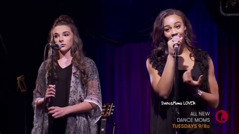 Dance Moms Nia And Kendall Sing Cry Live Youtube