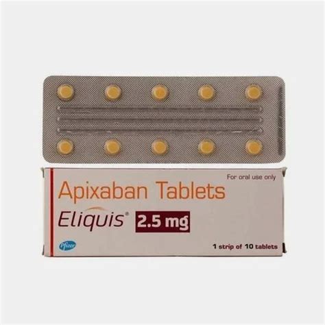 Eliquis Apixaban Tablets 25 Mg 5 Mg At Rs 1080box In Nagpur Id