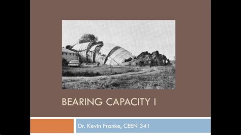 Ceen 341 Lecture 25 Bearing Capacity Part I Youtube