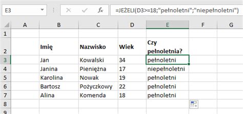 Jak Korzysta Z Funkcji Je Eli W Excelu I Po Czy J Z Oraz I Lub