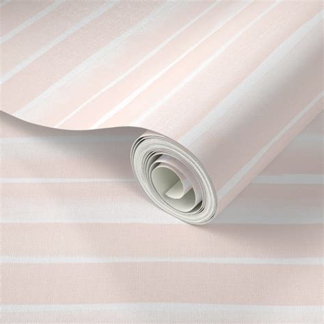 Blush Stripe Wallpaper Watercolor Stripe-peach by Crystal - Etsy