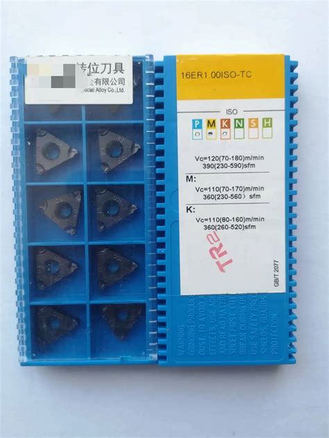 Original Cnc Carbide Threading Insert Ir A Iso Npt Tc