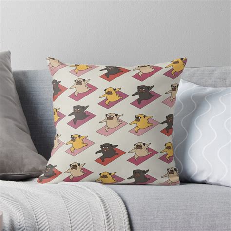 Pugs Warrior Throw Pillow For Sale By Huebucket Redbubble