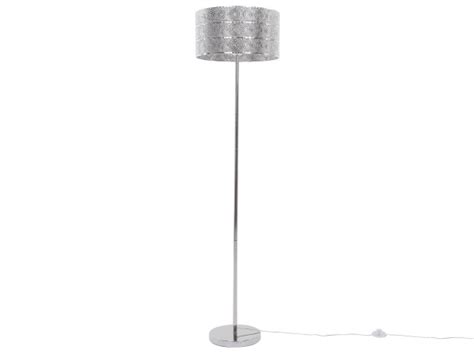 Lampa podłogowa metalowa srebrna NUON 61157 sklep BRW